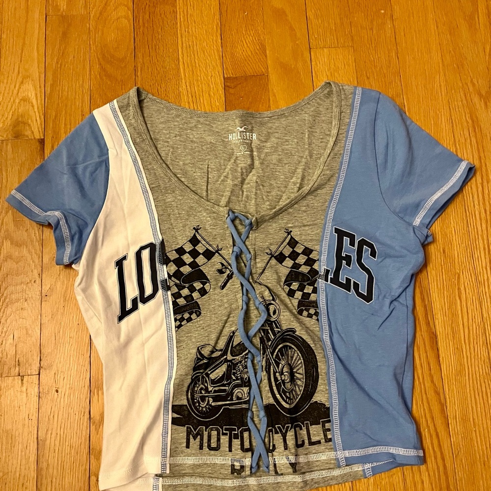 Hollister Motorcycle Graphic Top